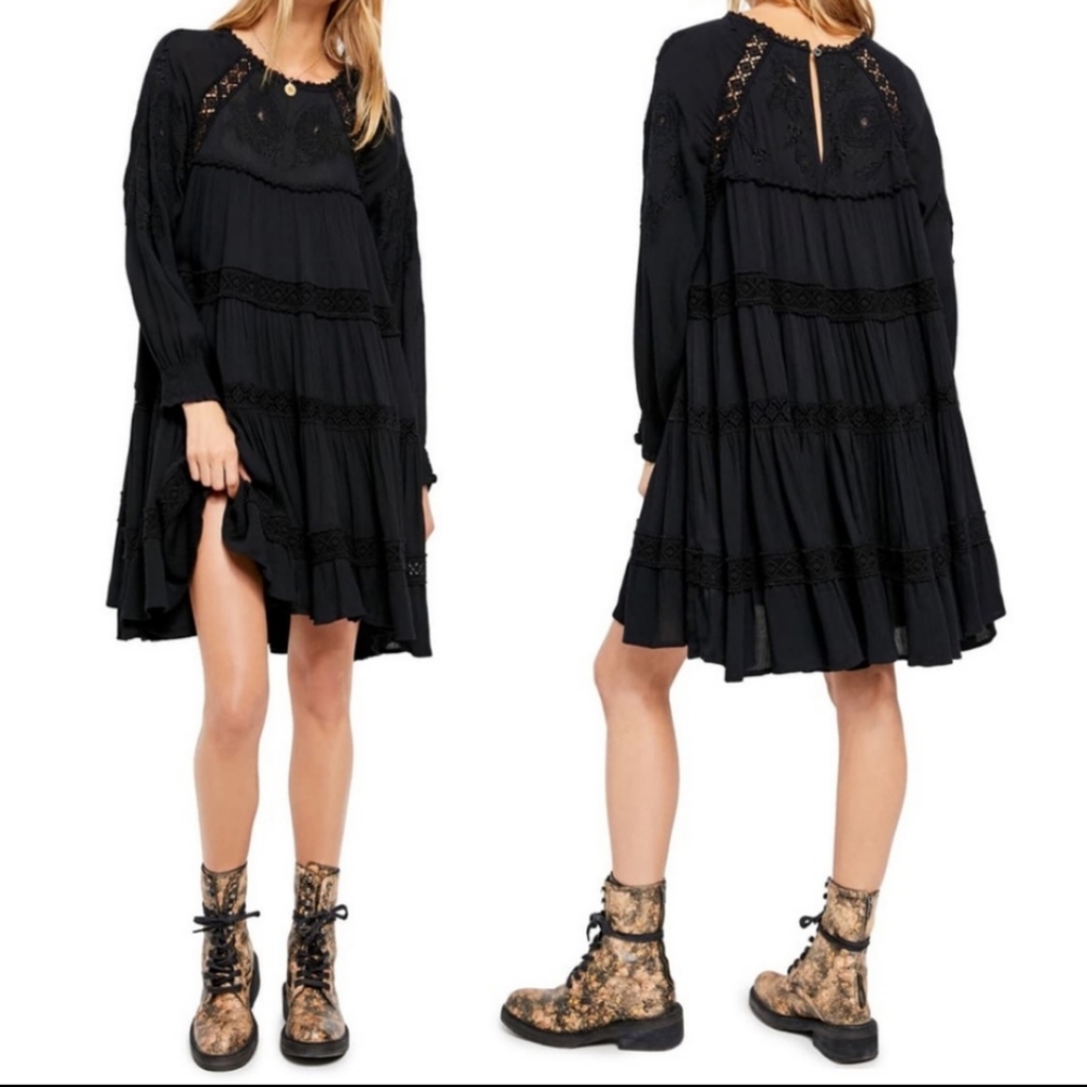 NWT Free People Piece of Your Heart Mini Dress